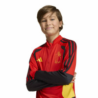adidas België Trainingspak 1/4-Zip 2026-2028 Kids Rood Zwart Geel