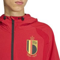 adidas Belgium Tiro Travel Windbreaker 2026-2028 Red Yellow Black