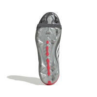 adidas Predator League FT Gras Football Boots (FG) Kids Dark Grey White Silver Red