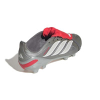 adidas Predator League FT Gras Football Boots (FG) Kids Dark Grey White Silver Red