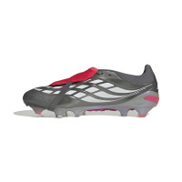 adidas Predator Pro FT Gras Voetbalschoenen (FG) Donkergrijs Wit Zilver Rood