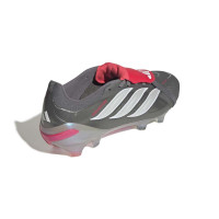 adidas Predator Pro FT Gras Voetbalschoenen (FG) Donkergrijs Wit Zilver Rood