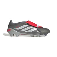 adidas Predator League FT Gras Football Boots (FG) Dark Grey White Silver Red