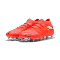 PUMA Future 9 Ultimate IJzeren-Nop Voetbalschoenen (SG) Felrood Zilver Zwart