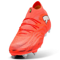 PUMA Future 9 Ultimate IJzeren-Nop Voetbalschoenen (SG) Felrood Zilver Zwart