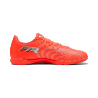 PUMA Future 9 Play Zaalvoetbalschoenen (IN) Felrood Zilver Zwart