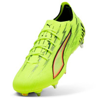 PUMA Ultra 6 Ultimate IJzeren-Nop Voetbalschoenen (SG) Neongeel Rood Zwart
