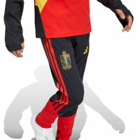 adidas België Trainingspak 1/4-Zip 2026-2028 Kids Rood Zwart Geel