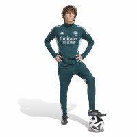 adidas Arsenal Trainingstrui 1/4-Zip 2025-2026 Donkergroen Grijs