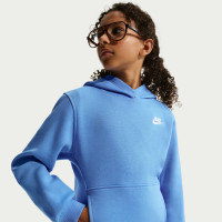 Nike Sportswear Club Fleece Joggingpak Hooded Kids Blauw Wit