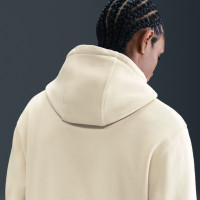 Nike Sportswear Club Fleece Hoodie Lichtbeige Wit