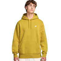 Nike Sportswear Club Fleece Joggingpak Hooded Donkergeel Wit