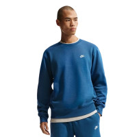 Nike Club Fleece Crew Sweater Dark Blue Beige