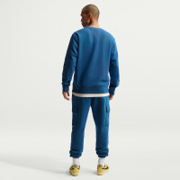 Nike Club Fleece Crew Sweater Dark Blue Beige
