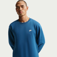 Nike Club Fleece Crew Sweater Dark Blue Beige