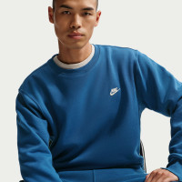 Nike Club Fleece Crew Sweater Dark Blue Beige