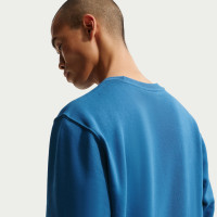 Nike Club Fleece Crew Sweater Dark Blue Beige