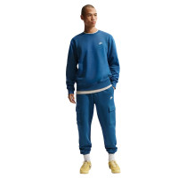 Nike Club Fleece Crew Sweater Dark Blue Beige