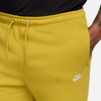 Nike Sportswear Club Fleece Joggingpak Hooded Donkergeel Wit