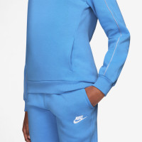 Nike Sportswear Club Fleece Tracksuit Hooded Kids Light Blue White