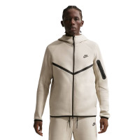 Gilet de sport Nike Tech Fleece beige noir