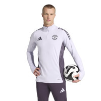 adidas Manchester United Tracksuit 1/4-Zip 2025-2026 Purple Black
