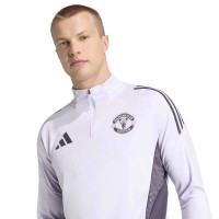 adidas Manchester United Tracksuit 1/4-Zip 2025-2026 Purple Black