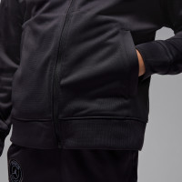 Nike Paris Saint-Germain x Jordan Strike Trainingspak Full-Zip 2025-2026 Kleuters Zwart Donkergrijs