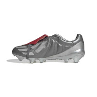 adidas Predator Gunmetal Mania Elite FT Gras Voetbalschoenen (FG) Grijs Rood Zilver Wit