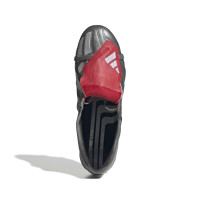 adidas Predator Gunmetal Mania Elite FT Gras Voetbalschoenen (FG) Grijs Rood Zilver Wit