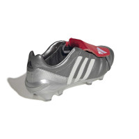 adidas Predator Gunmetal Mania Elite FT Gras Voetbalschoenen (FG) Grijs Rood Zilver Wit