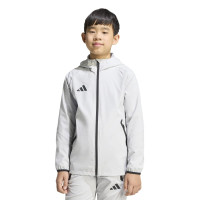 adidas Tiro Travel Windbreaker Kids Grijs Zwart