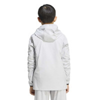adidas Tiro Travel Windbreaker Kids Grijs Zwart