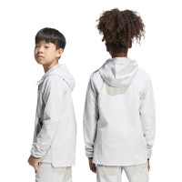 adidas Tiro Travel Windbreaker Kids Grijs Zwart