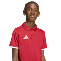 adidas Entrada 26 Polo Training Set Kids Red White
