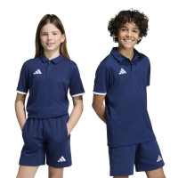 adidas Entrada 26 Polo Kids Dark Blue White