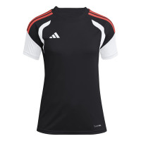 adidas Tiro 26 League Voetbalshirt Dames Zwart Lichtrood