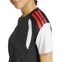 adidas Tiro 26 League Voetbalshirt Dames Zwart Lichtrood