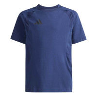 adidas Tiro Travel Training Shirt Kids Dark Blue Black