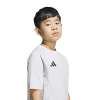 adidas Tiro Travel Kids Training Shirt Grey Black