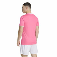 adidas Entrada 26 Voetbalshirt Roze Wit