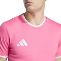 adidas Entrada 26 Voetbalshirt Roze Wit