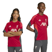 adidas Liverpool Training Shirt 2025-2026 Kids Red Grey