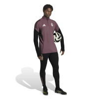 adidas Real Madrid Trainingsbroek 2025-2026 Zwart Paars Wit