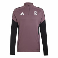adidas Real Madrid Trainingspak 1/4-Zip 2025-2026 Paars Zwart Wit