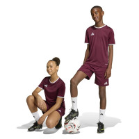 adidas Entrada 26 Voetbalbroekje Kids Donkerrood Wit