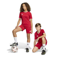adidas Entrada 26 Voetbalbroekje Kids Rood Wit