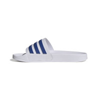 adidas Adilette Shower Slides White Dark Blue Red