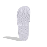 adidas Adilette Shower Slides White Dark Blue Red
