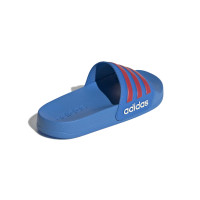 adidas Adilette Shower Slides Kids Blue Red White
